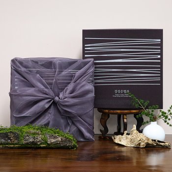 [강성은명과] 자작세트 (쇼핑백+보자기 포장) 프리미엄 전통과자 선물세트 명절선물