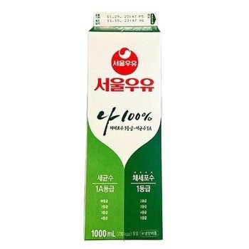서울 흰우유 1000ML X 3개 tx81220