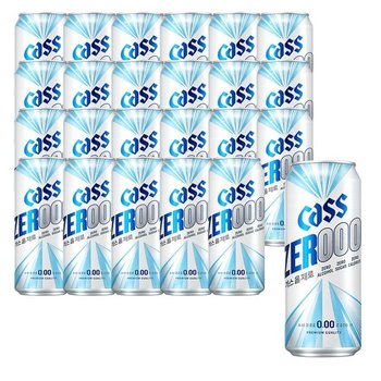 카스 올 제로 500ml 24캔 / 맥주맛 탄산음료 무알콜 제로칼로리