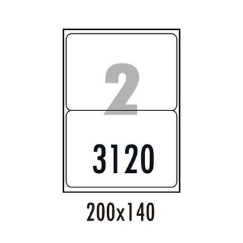 폼텍 라벨지 포맷 레이블 프린터용 스티커 하이네임 E 칸 100매 사무 2칸 사무용품 문구