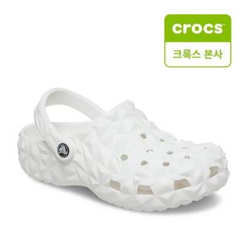 {매장정품} 크록스 CROCS 클래식 지오메트릭 클로그 샌들 슬리퍼 화이트 209563-100 940089