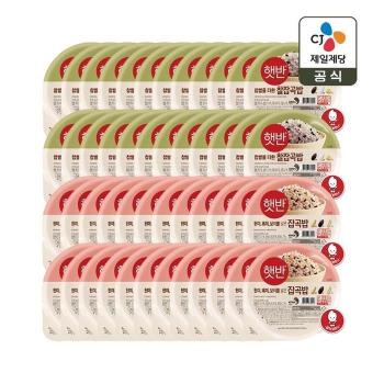 햇반 찰잡곡밥 210g x24개+잡곡밥 210g x24개 (S50797966)