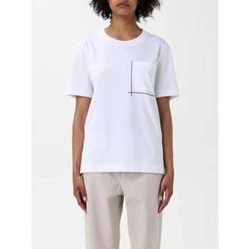 25SS 브루넬로 쿠치넬리 반팔 티셔츠 M0T81HA800 C6159 White