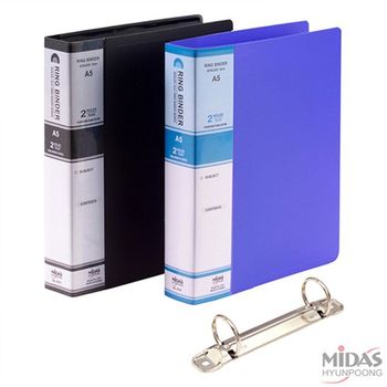현풍 UU33XH58 PP칼라링바인더 민 2공 A5 3CM CODE5121 32개묶