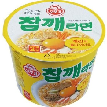 참깨라면 큰컵 란우 110gx12개 BOX 오뚜기 식음료 (52186637)