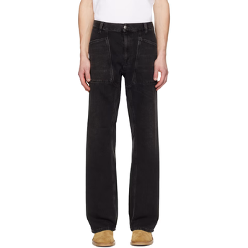 디젤 남성 블랙 릴랙스 D 제타 데님 진 252001M186021