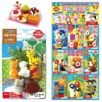 지구화학 DA80EB51 퍼즐 지우개 완구 (9종 x 4입 36개 세트) (C타입)