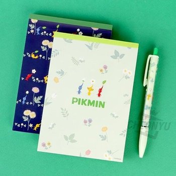 4가지 디자인 피크민 A6 메모지 100매