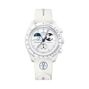 [해외] Swatch x Omega x Snoopy Bioceramic Moonswatch Mission To The Moonphase 42mm Moonshine Gold