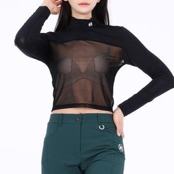 [JHQSM5G7_53DC]여성골프티 지니골프 바디 반목 크롭티