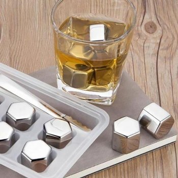 얼음 녹지않는스텐얼음 아이스큐브 -집게 6p 안 녹는