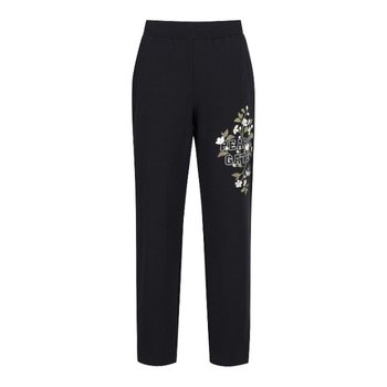 파리게이츠골프바지 PQS 521E1PF283_BK 여성 프린팅 밴딩 조거 팬츠