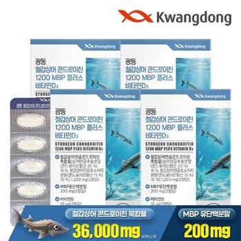 광동 철갑상어 콘드로이친 1200 MBP D3 60정 4박스