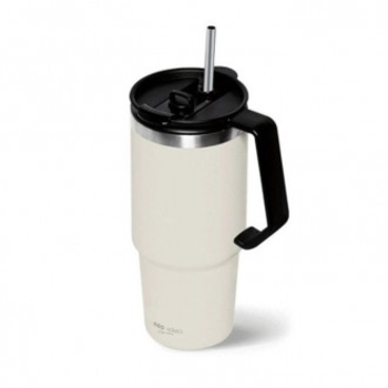 네오홈즈 633RDF87 손잡이 텀블러 스텐 보온병 보틀 흰색 750ml