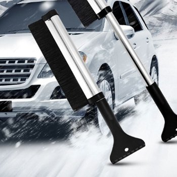 키밍 길이조절 눈성에 제거 스크래퍼 자동차 차량용품 길이조절 겨울 한파 눈성에 성에 제거