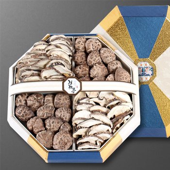 건해몽 장흥 버섯 눈꽃세트 5호(흑화고 120g * 2EA / 표고버섯 슬라이스 110g * 2EA)
