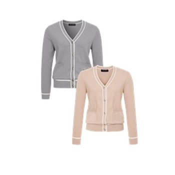 여성골프가을니트 헨리꽈배기조직가디건스웨터_SC