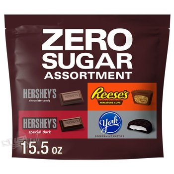 [해외] 허쉬 리세스 요크 제로 슈가 초콜릿 캔디 대용량 439g HERSHEY`S REESE`S YORK ZERO SUGAR