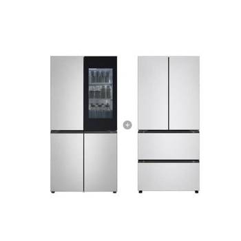 LG 오브제 냉장고 + 김치냉장고 R1081SVV357 실버
