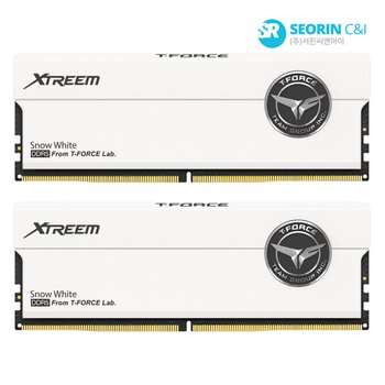 [서린공식] TeamGroup T-Force DDR5-7200 CL34 XTREEM 화이트 패키지 서린 (32GB(16Gx2))