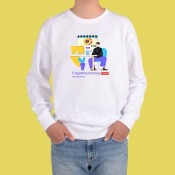 맨투맨 화이트 가상화폐 비트코인 알트코인 암호화폐