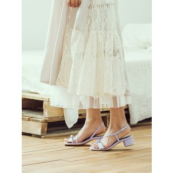 light purple sentier ribbon sandles