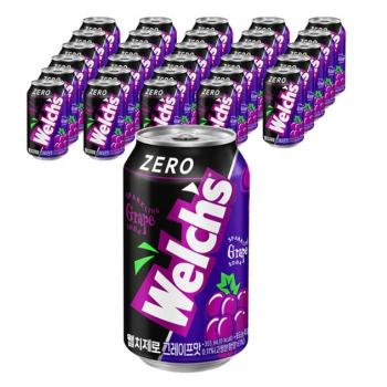 웰치 제로 포도 뚱캔 355ml x 24개입 (S33045455)
