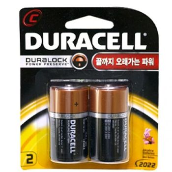 듀라셀 건전지 1.5V/대.LR20.1카드/2P 배터리 리튬이온건전지 충전기 전지