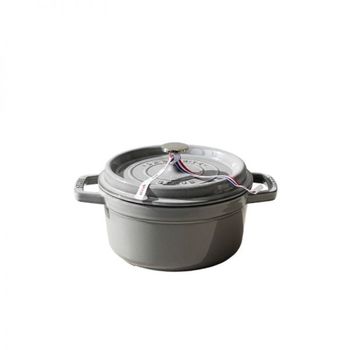 STAUB 원형 꼬꼬떼 냄비 20cm 그레이(2.2L) (40509-304-0)