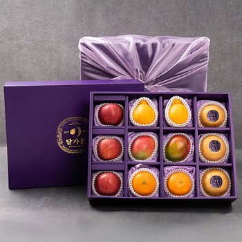 [SSG상품권증정이벤트][1/26(월)순차출고][달가온 프리미엄2호] 과일 선물세트(배3/사과3/애플망고2/한라봉2/레드향2)