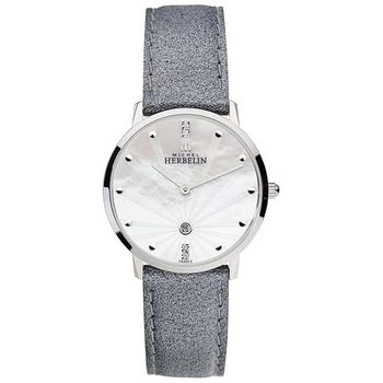 [해외] 독일 미쉘에블랑 여자 시계 가죽 Michel Herbelin 남녀공용 Adult 워치 아날로그 레더 16915/59G