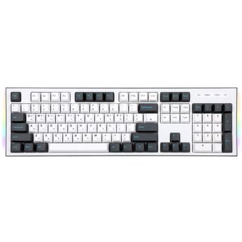 COX 키보드 콕스 유선 이색사출 사이드 RGB 기계식 게이밍 <b>CK01</b> PBT (그레이 화이트) (택1)
