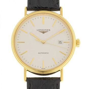 [해외] Longines 롱진스 프레즌스 오토매틱 화이트 다이얼 남성 시계 8057275