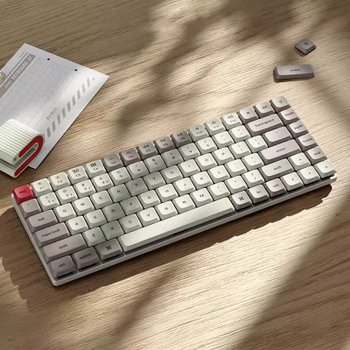 [해외] keychron K3MAX 빈티지 그레이 기계식 키보드 3모드 연결 75%배열