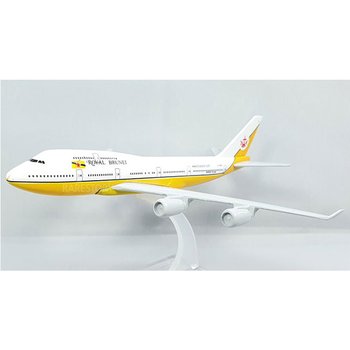 모형비행기 로얄 브루나이항공 747 16cm (1:400)