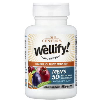 [해외] <b>21</b><b>세기</b> <b>센트리</b>  Wellify 50세 이상 남성용 종합비타민 종합미네랄 65정