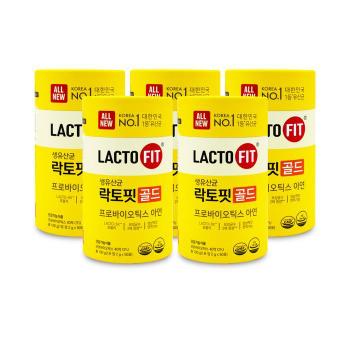 [종근당건강] 올뉴 생유산균 락토핏 골드 프로바이오틱스 아연 2g x 50포 X 5통  (S51744124)