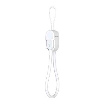 USB 고속충전케이블 PD65W CtoC 스트랩 숏 케이블 15cm CtoC 화이트