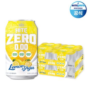 하이트진로 하이트제로 레몬유자 350ml x 48캔 무알코올 맥주..[36130294]