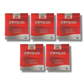 고려은단 코엔자임Q10 90캡슐 5박스 (S51562288)