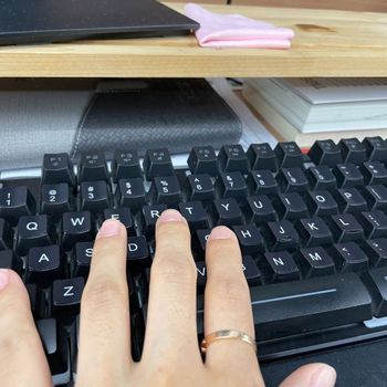 영문 키보드 스티커 타자 자판 커스텀 키패드 마크