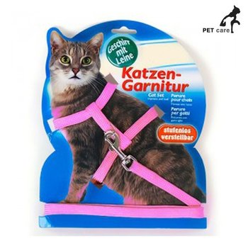 세트 고양이 하네스 핑크 고양이하네스 고양이가슴줄 캣하네스 고양이리드줄