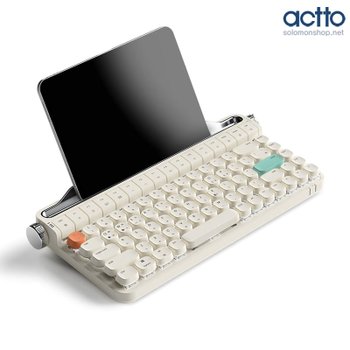 엑토 블루투스 미니 기계식키보드 B703BWG 입문자들도 사용하기 무난한 갈축키보드/86키/미니키