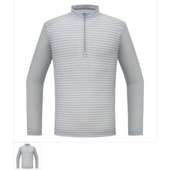 남성 기능성아이스도트스트라이프짚티셔츠 REWMTSM23013_IC