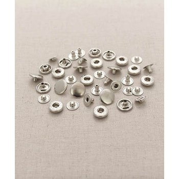 퀼트스타 스프링도트 단추_13mm 은색 (41152)
