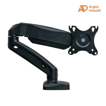아프로마운트 AP-T13B 싱글 모니터암 가성비 모니터 거치대 브라켓 블랙..[35430702]