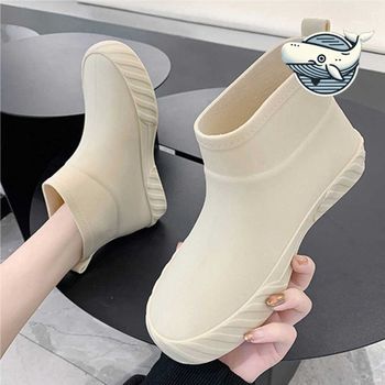 비오는날신발 여성 방수 패션 레인부츠 실용적 장마철 통통한