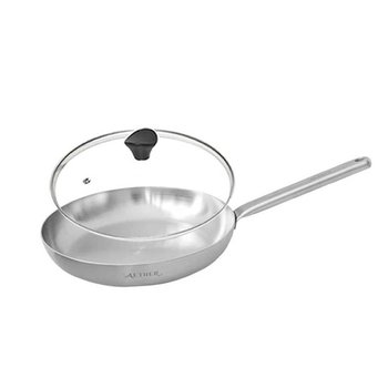 한일 에테르 무연마제 IH 통5중 후라이팬28cm-커버