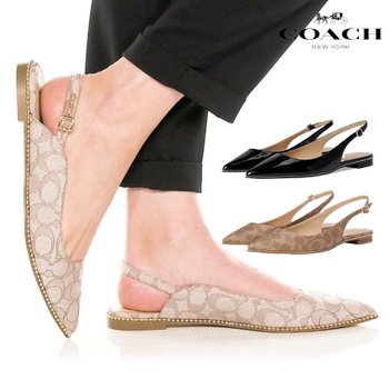[해외] 코치 COACH 슬링백 플랫 클레어 스키머 백스트랩