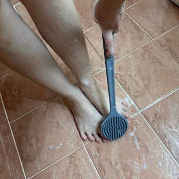 실리콘 바디 등브러쉬 브러쉬 등 샤워 목욕 때밀이